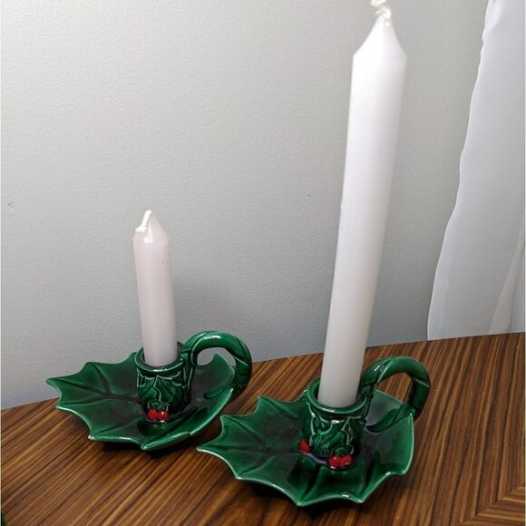 Holly Berries candle holders - Picture 2 of 7